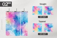 Watercolor Tumbler Wrap| Tumbler Sublimation Wrap Product Image 1