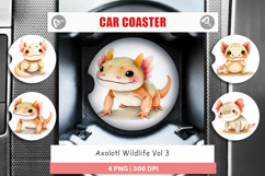 Car Coaster Axolotl Wildlife Product Image 1