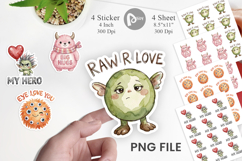 Cute Ugly Momster Quotes Sticker Product Image 1