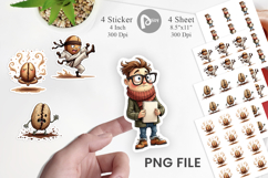 Sarcastic Coffee Bean Sticker Product Image 1