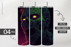 Spooky Zombie Digital Papers - 04 Variations Product Image 2