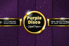 Purple Disco Digital Papers - 04 Variations Product Image 1