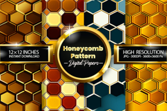 Honeycomb Pattern Digital Papers - 04 Variations Product Image 1