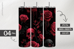 Gothic Rose Digital Papers - 04 Variations Product Image 2