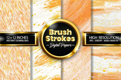Brush Stroke Digital Papers - 04 Variations Product Image 1