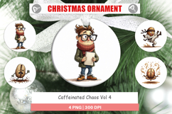 Sarcastic Coffee Bean Ornament Product Image 1