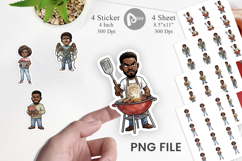 Funny Black Family Cookout Sticker Product Image 1