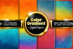 Color Gradient Digital Papers - 04 Variations Product Image 1