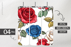 Ink Rose Digital Papers - 04 Variations Product Image 2