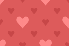 Scarlet Hearts prints |Valentine's seamless patterns Product Image 2