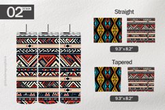 Tribal Motif Tumbler Wrap| Tumbler Sublimation Wrap Product Image 1