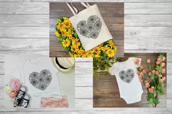 Heart SVG | Zentangle Heart SVG | Floral Heart SVG Product Image 2
