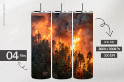 Forest Fire Digital Papers - 04 Variations Product Image 2