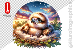 Cute Eagle Clipart - PNG File Product Image 2