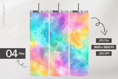 Rainbow Tie Dye Digital Papers - 04 Variations Product Image 2