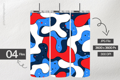 Red Blue Digital Papers - 04 Variations Product Image 2