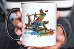 Watercolor Catapult PNG Clipart Product Image 2
