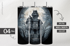 Spooky Mansion Digital Papers - 04 Variations Product Image 2