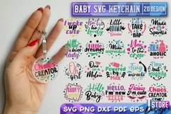 Baby Keychain SVG Bundle | Baby Quotes Design Product Image 1