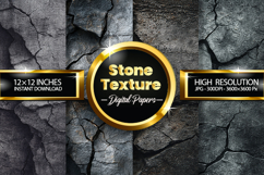 Stone Texture Digital Papers - 04 Variations Product Image 1