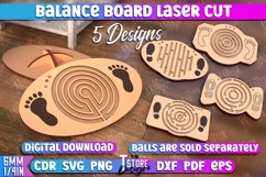 Balance Board Laser Cut|Balance Challenge|Labyrinth Platform Product Image 1