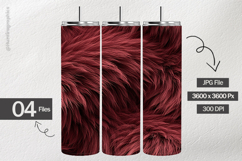 Maroon Fur Digital Papers - 04 Variation Product Image 2