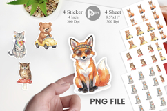 70s Groovy Animal Hippie Sticker Product Image 1