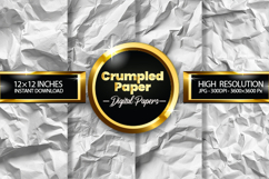 crumpled Paper Digital Papers - 04 Variations Product Image 1