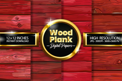 Wood Plank Digital Papers - 04 Variations Product Image 1