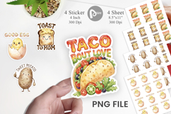 Funny Foodie Mom Puns Sticker Product Image 1