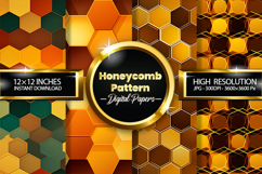 Honeycomb Pattern Digital Papers - 04 Variations Product Image 1