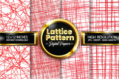 Lattice Pattern Digital Papers - 04 Variations Product Image 1