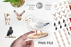 Vintage Bird Baseball Sticker Product Image 1