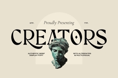 Creators - Luxury Serif Font Product Image 1