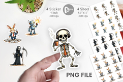 Monday Morning Zombies Sticker Product Image 1