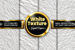 White Texture Digital Papers - 04 Variations Product Image 1