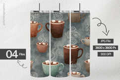 Chocolate Mug Digital Papers - 04 Variations Product Image 2