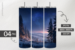 Winter Forest Digital Papers - 04 Variations Product Image 2