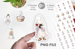 Self Care Spa Day Mom Ghost Sticker Product Image 1