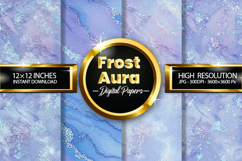 Frost Aura Digital Papers - 04 Variations Product Image 1