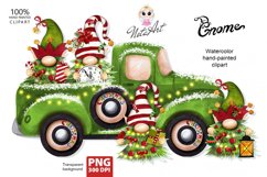Christmas gnomes Christmas trees on a truck, Gnomes Product Image 1