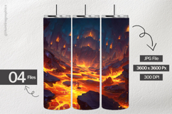 Giant Torches Digital Papers - 04 Variations Product Image 2