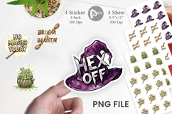 Lazy Witch Sarcastic Quote Sticker Product Image 1