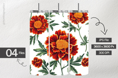 Marigold Flower Digital Papers - 04 Variations Product Image 2