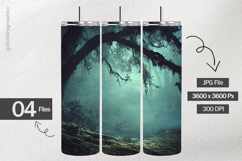 Misty Forest Digital Papers - 04 Variations Product Image 1