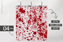 Red Splatter Digital Papers - 04 Variations Product Image 2