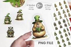 Festive St Paddys Fauna Sticker Product Image 1