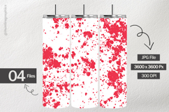 Red Splatter Digital Papers - 04 Variations Product Image 2