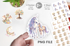 Fantasy Mom Baby Creatures Sticker Product Image 1