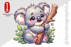 Cute Koala Clipart - PNG File Product Image 2